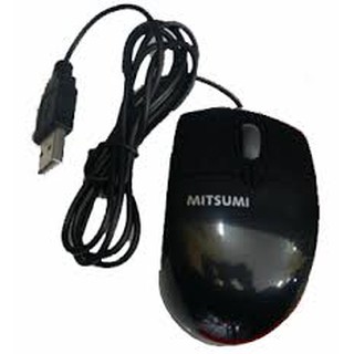 MOUSE MITSUMI đen sứ nhỏ - chuột quang có dây USB