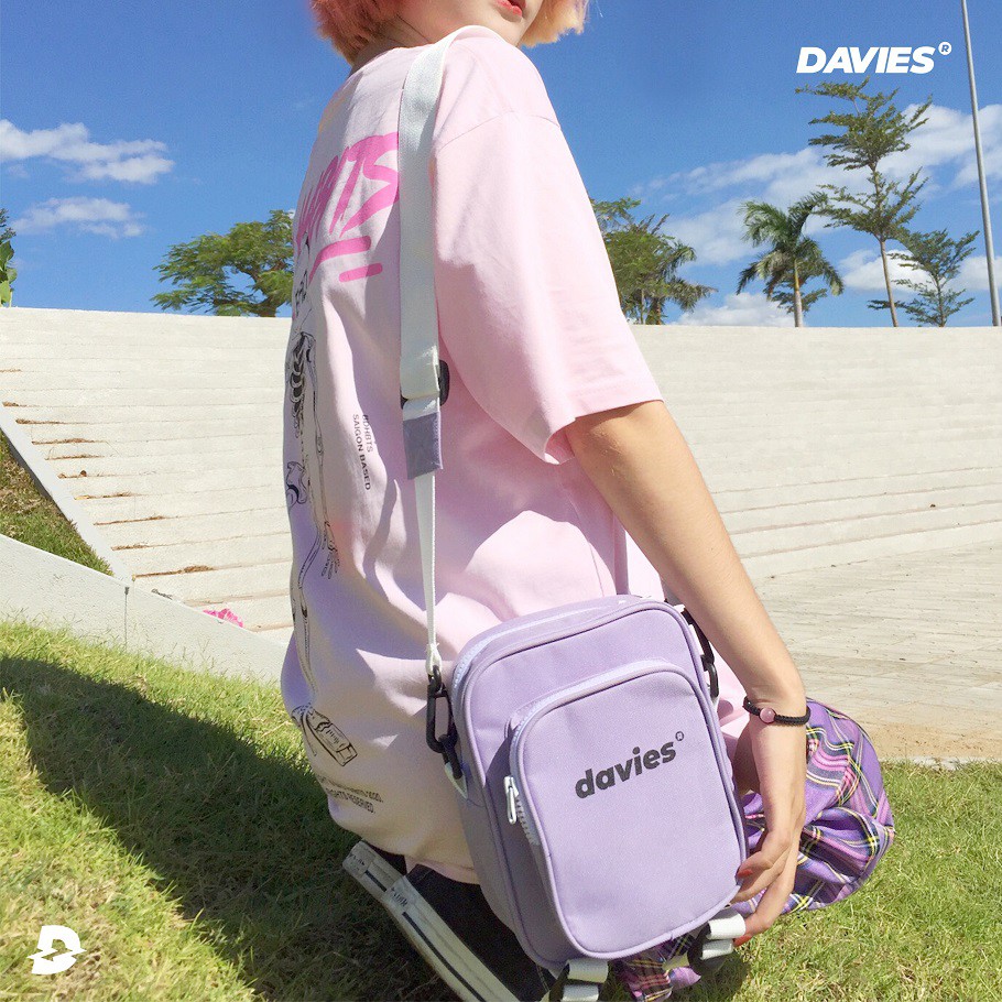 Túi đeo chéo nữ canvas mini màu pastel Original - Basic Pocket local brand DAVIES. | BigBuy360 - bigbuy360.vn