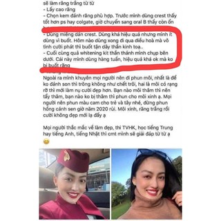 Sét ngậm trắng răng White Glo của Úc