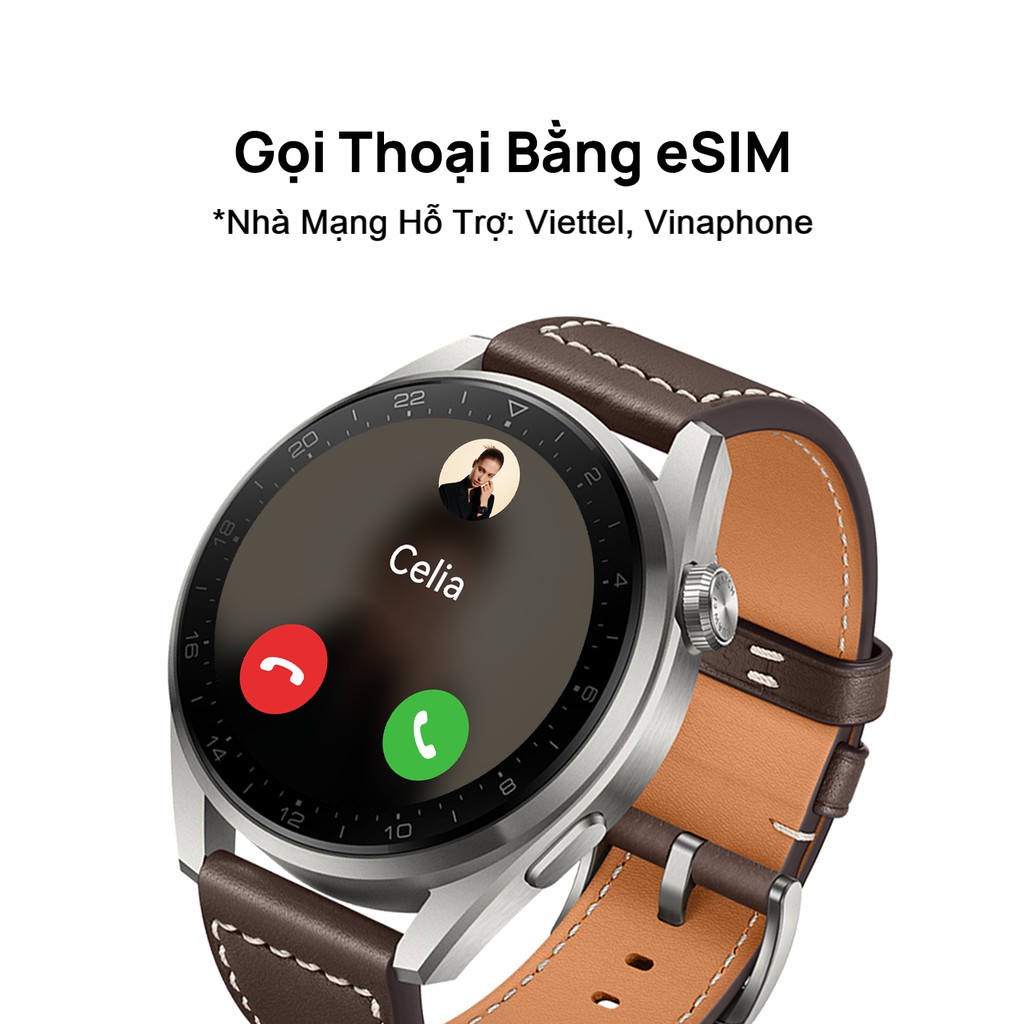 Đồng Hồ Thông Minh HUAWEI WATCH 3 Pro | Gọi Thoại eSIM | Pin 5 Ngày