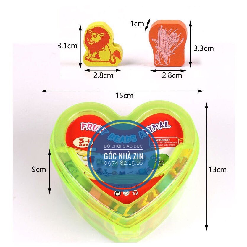 ĐỒ CHƠI XÂU HẠT BẰNG GỖ CHO BÉ