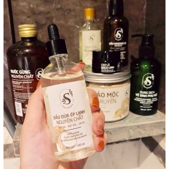 Dầu dừa ép lạnh nguyên chất Sam natural