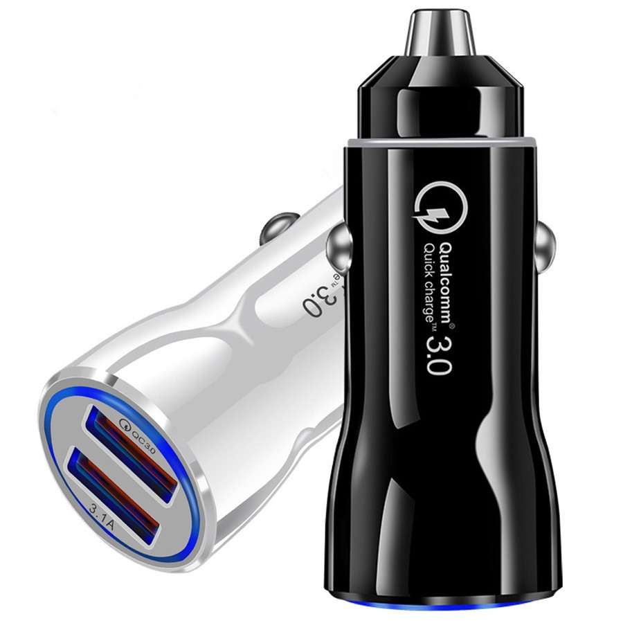 Dual Port USB 3.1A Car Charger Quick Charge 3.0 Charging Device For Vehicle