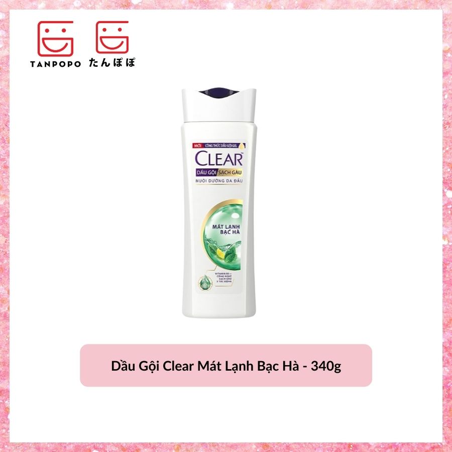 [Có sẵn] [Chính hãng] Dầu Gội Clear Mát Lạnh Bạc Hà - 340g