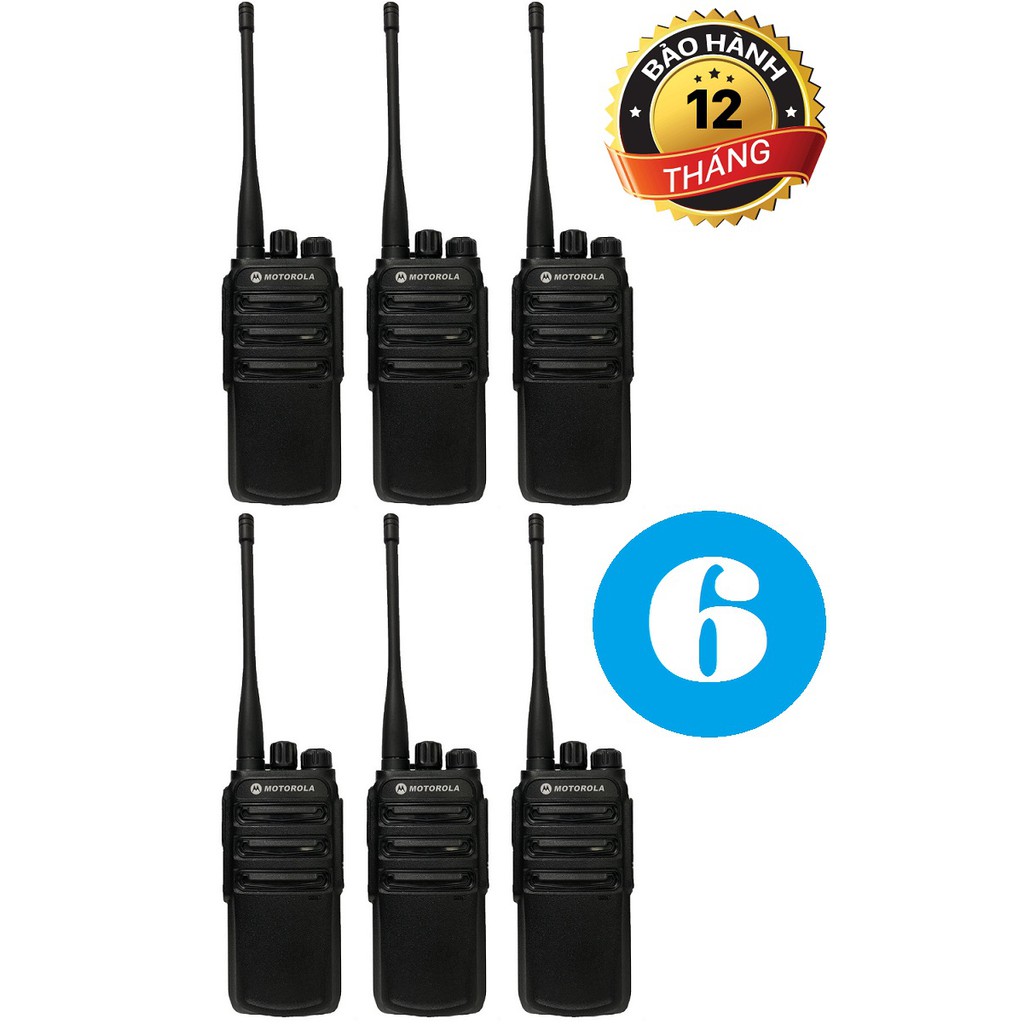 Bộ 6 Bộ đàm Motorola CP838 / CP-838(Siêu bền, Loa chống từ tính, Pin dung lượng lớn, cự ly liên lạc 1,5Km)