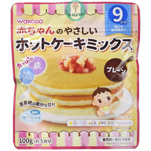 Bột làm bánh pancake cho bé từ 9m Wakodo - Tạp hoá mint