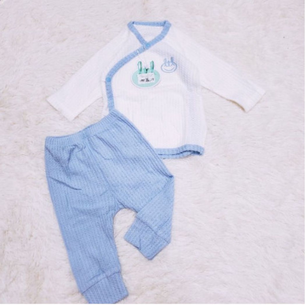 Quần áo thu đông cho bé trai bé gái Little Love dài tay len mỏng cài chéo, cài thẳng,siêu mềm size sơ sinh đến 9 tháng