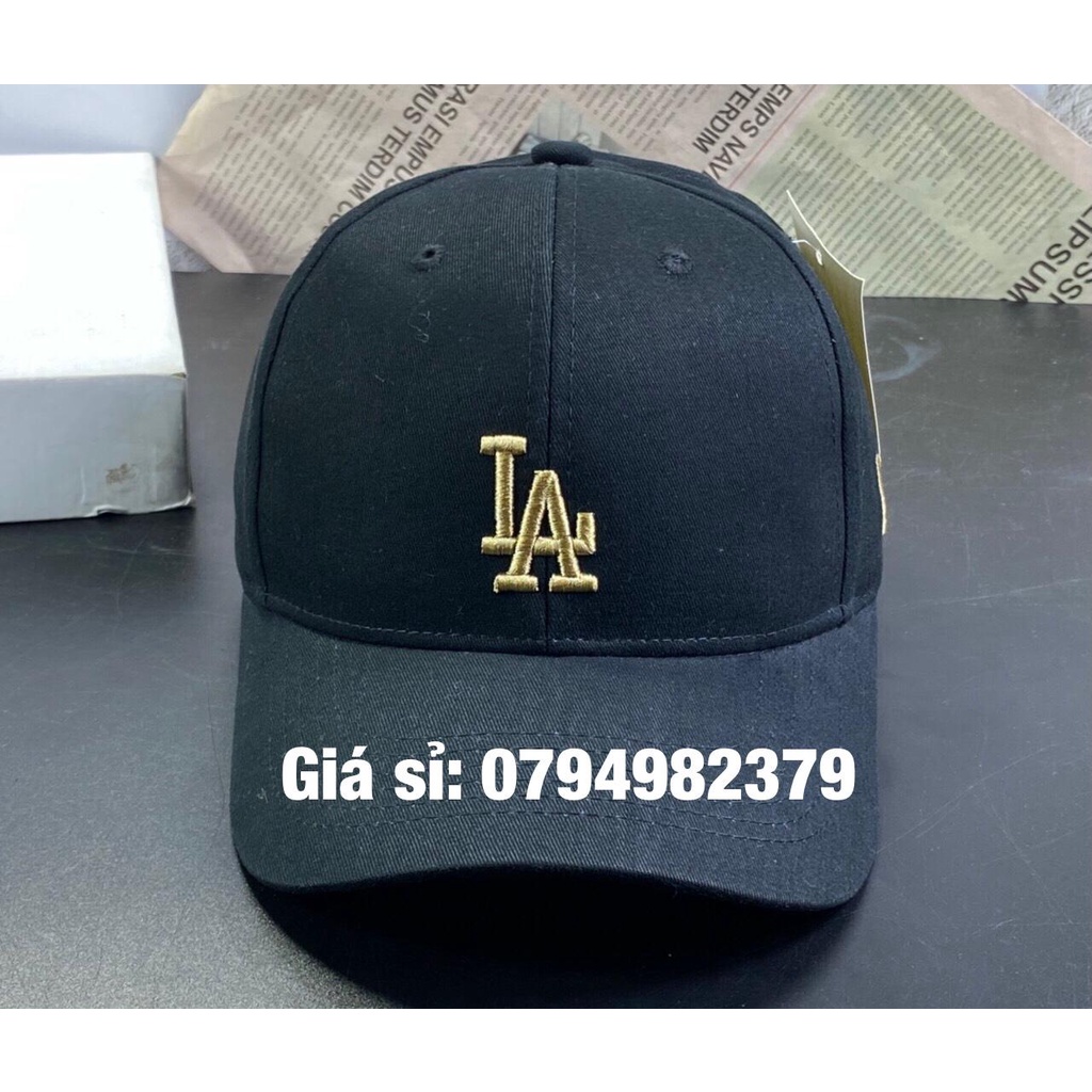 Mũ kaki hàn quốc thêu L:A màu đồng full tem trend thời trang hàn quốc (Cap-Nón(Most))