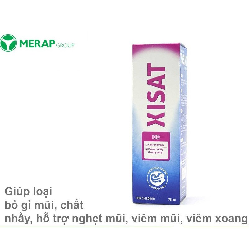 ✔️️️ Nước biển sâu XISAT Xịt sạch thông mũi (Lọ 75ml)