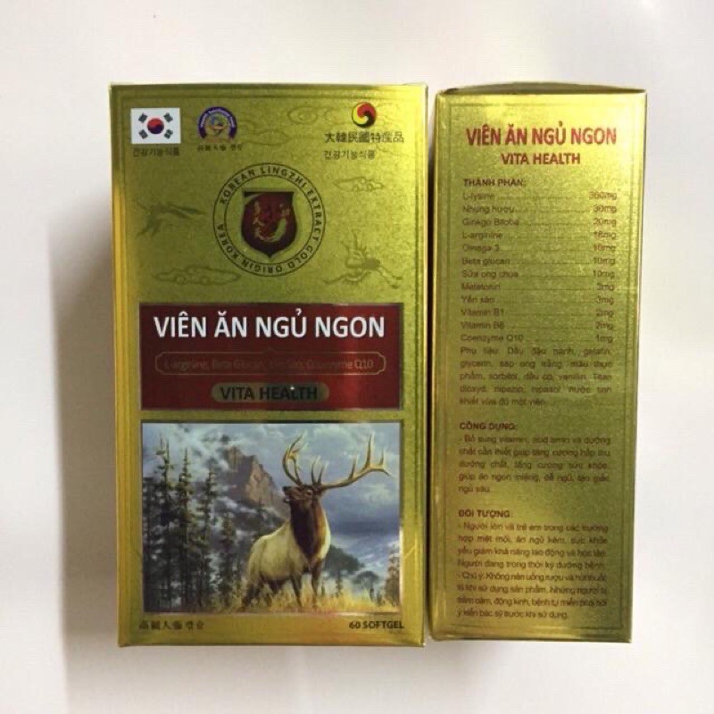 VIÊN ĂN NGỦ NGON vita health giúp ăn ngon ngủ ngon