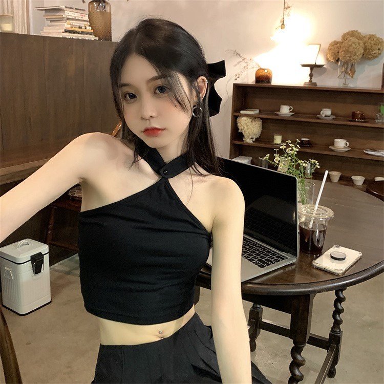 Áo không tay  ZHELIHANGFEI dáng ngắn thời trang quyến rũ cho nữ