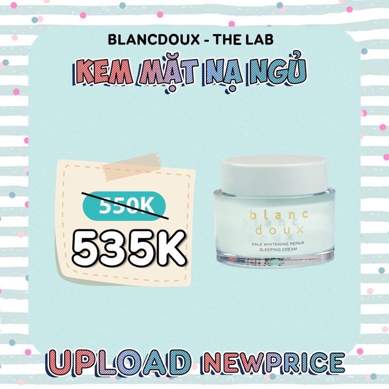 MẶT NẠ NGỦ BLANCDOUX TẶNG MẶT NẠ💖FREESHIP💖