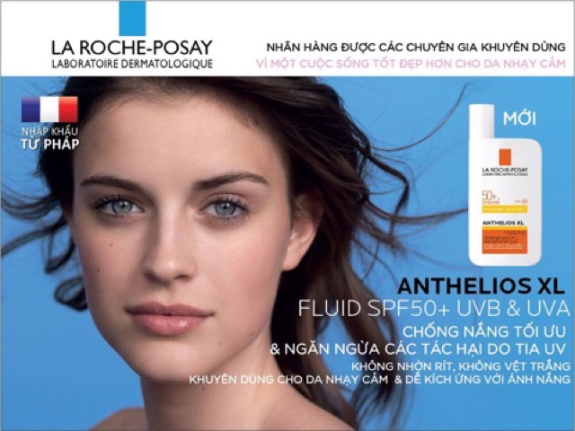 Kem Chống Nắng La Roche-Posay Anthelios XL SPF 50+ Ultra Light Fluid Sans Parfum