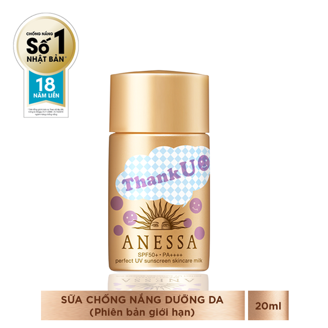 Bộ đôi chống nắng bảo vệ hoàn hảo Anessa Perfect UV Sunscreen Skincare Milk (60ml + 20ml) _95187