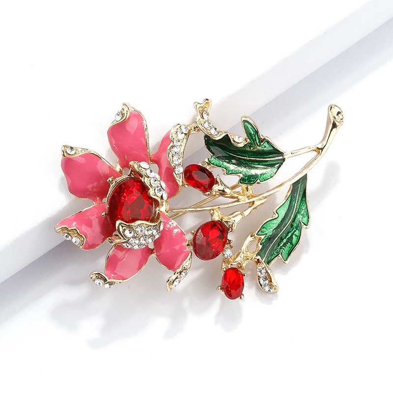 Ghim Cài Áo Hình Hoa Đính Đá Thời Trang