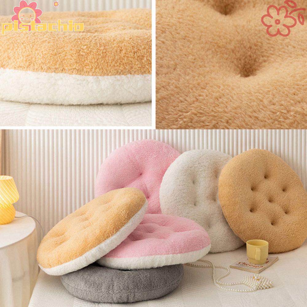 Đệm lót ghế ngồi hình tròn/ vuông bằng vải nhung cotton mềm mại tiện dụng cho văn phòng