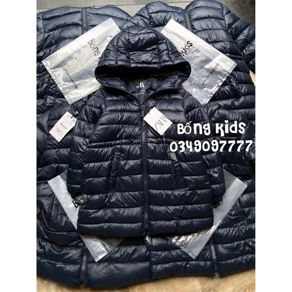 Áo Parka Phao Bé Gái Siêu Mềm Xanh Mỏ Vịt ZR