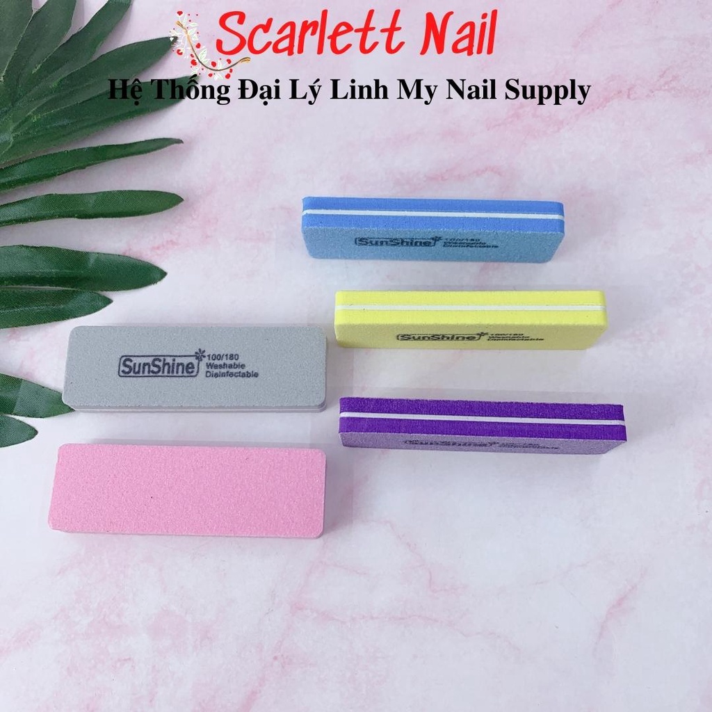 Phao Mài Móng Đánh Bóng Móng Sunshine Nhiều Màu Loại Nhỏ