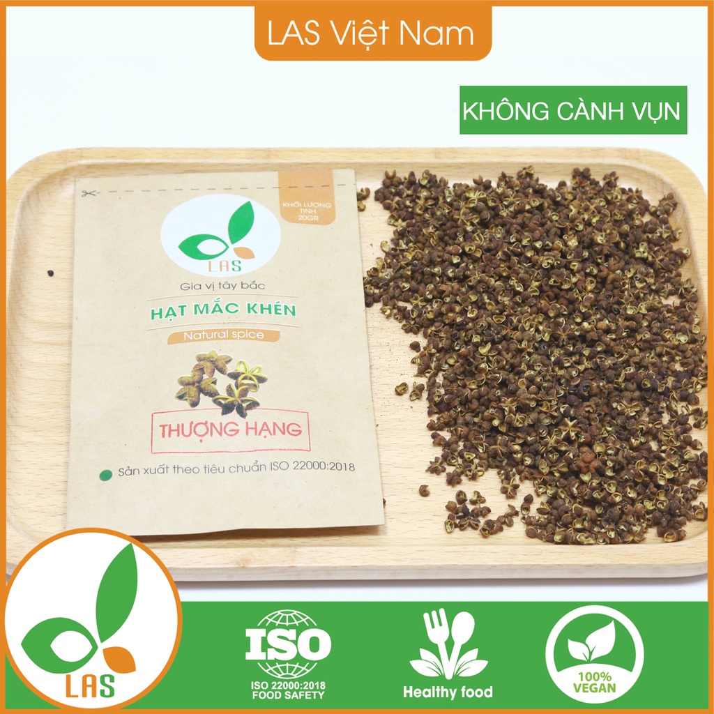 Hạt mắc khén thượng hạng, không cành vụn - Gói 500gr, 20gr | LAS Việt Nam