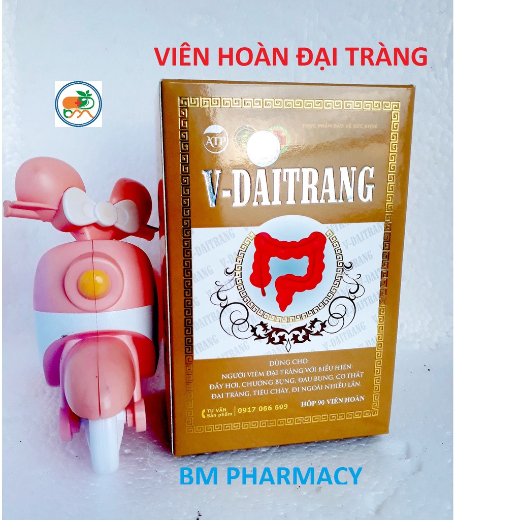 Viên hoàn đại tràng ATP, giúp giảm đầy hơi chướng bụng, đau bụng, co thắt đại tràng, tiêu chảy, đi ngoài nhiều lần