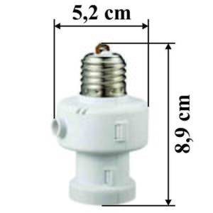 Đui đèn cảm ứng ánh sáng KW-LSE27 (Mở -Tắt đèn tự động)