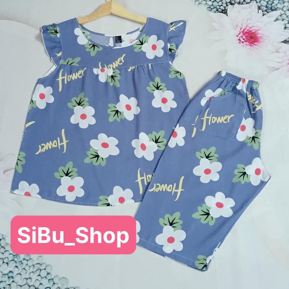 Đồ bộ nữ lửng mặc ở nhà 🏵️🌺💲FREE SHIP💲🏵️🌺 chất liệu tole hai da loại 1, mát mẻ, trẻ trung, mặc được cho bà bầu