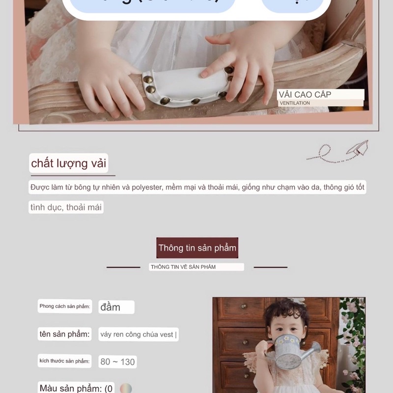 Váy Công Chúa Mùa Hè Cao Cấp Bé Gái - Váy Lolita Mẫu Mới 2022