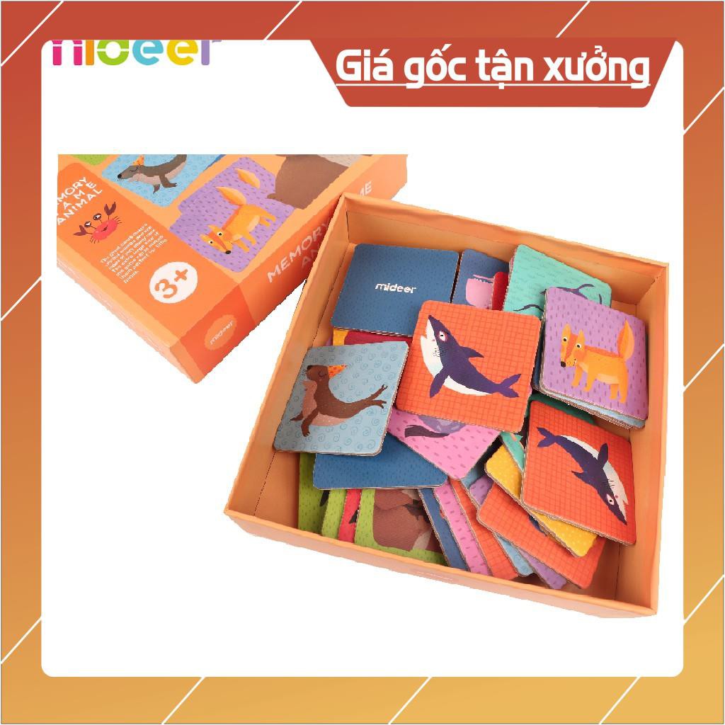 [Giá rẻ] Thẻ luyện trí nhớ Memory Game Animal chính hãng Mideer (36 thẻ hình)