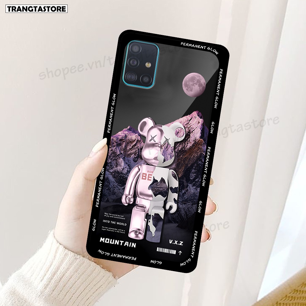 Ốp lưng Samsung A31 - A51 - A71- M51 in hình gấu Bearbrick,Mountain,xanh,đen,đỏ giá rẻ