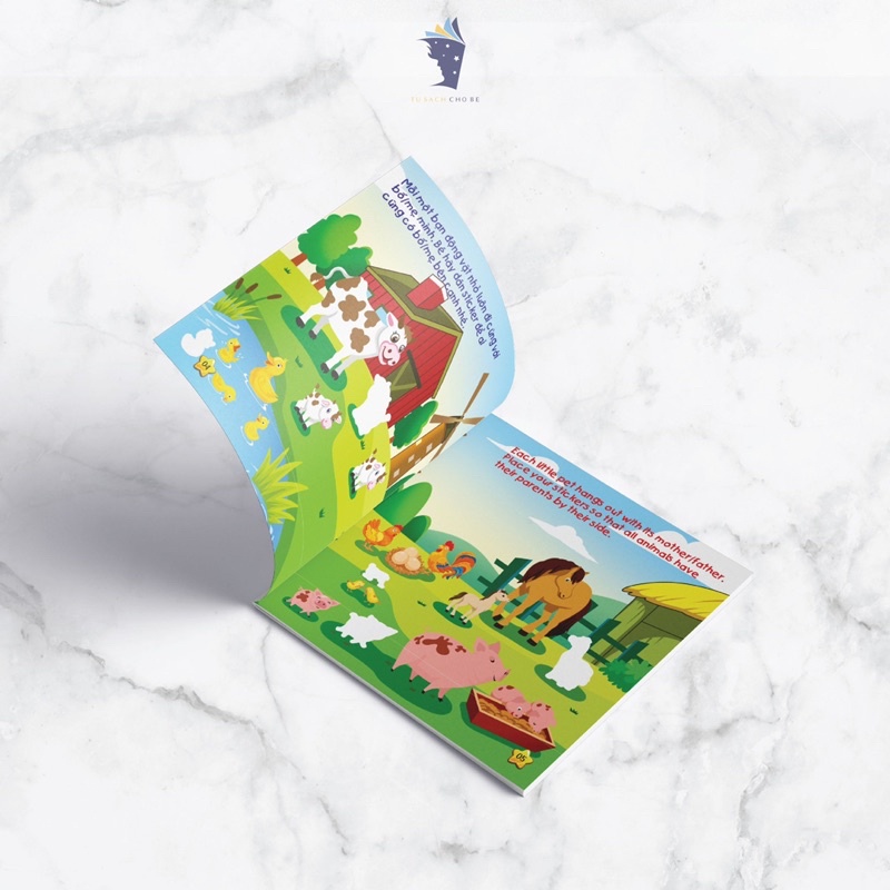 Sách -Bộ 3 cuốn: Miếng dán Thông minh cho bé Phát triển tư duy IQ - My First Sticker Book