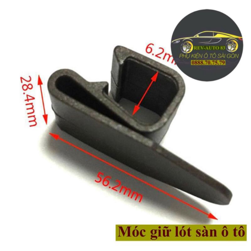 5 nút kẹp giữ lót sàn xe ô tô