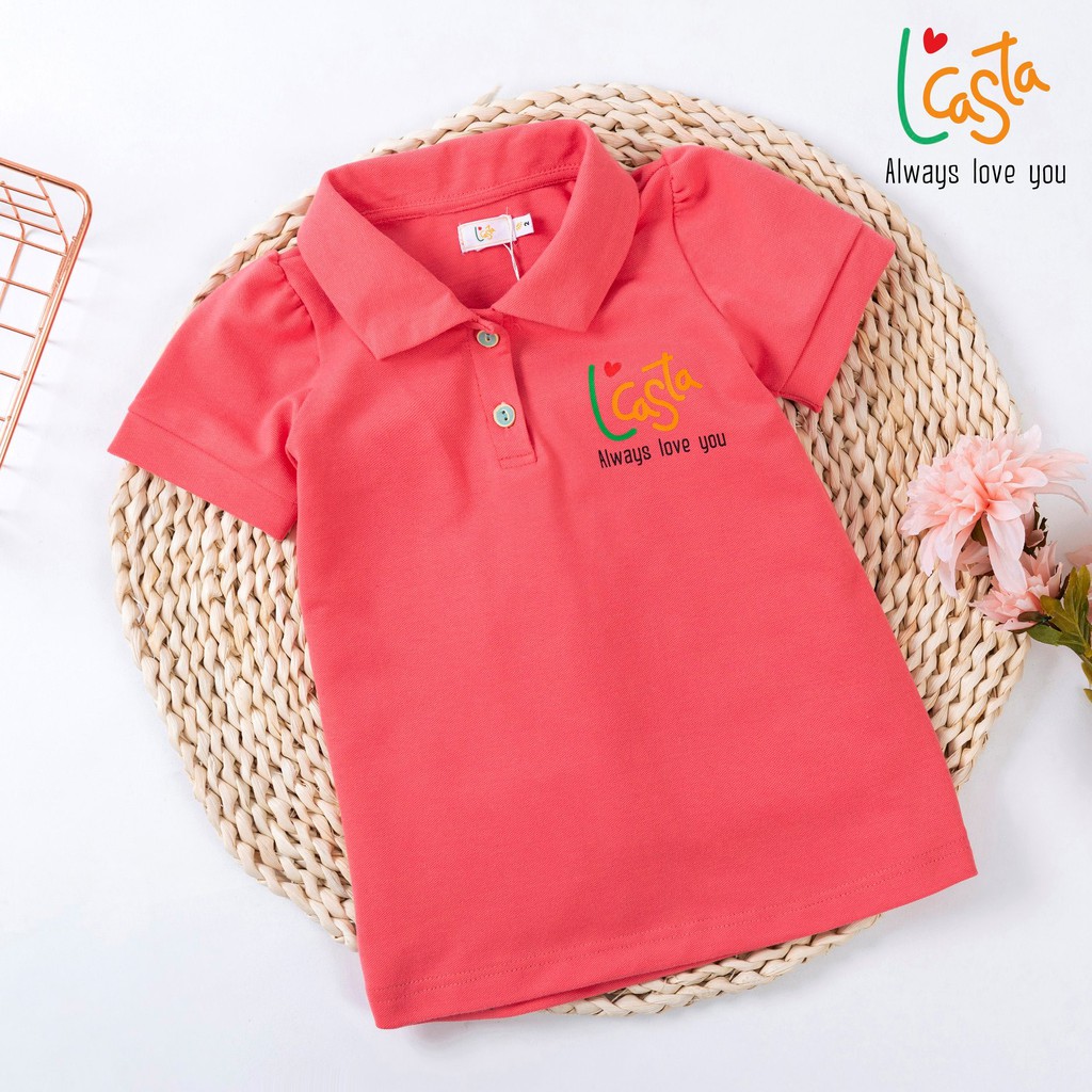 [Mã BMBAU50 giảm 7% đơn 99K] Đầm bé gái dáng polo chất liệu cotton cho bé gái từ 2 đến 6 tuổi L’Casta