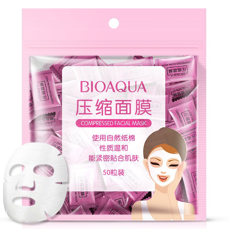 Set 50 mặt nạ Bioaqua dưỡng da chất lượng cao dễ sử dụng