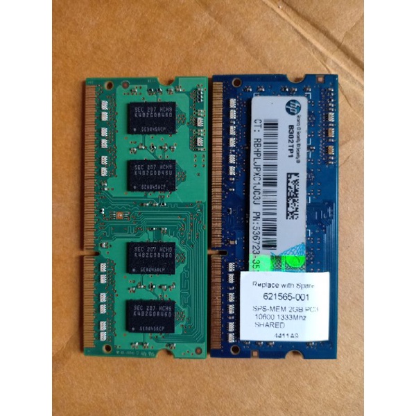 Bộ nhớ Sodimm 2GB DDR3 PC3-8500S 10600S