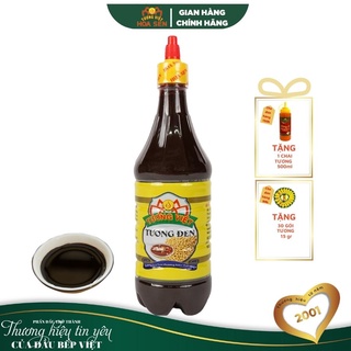 Tương đen chai 700g - tương việt hoa sen