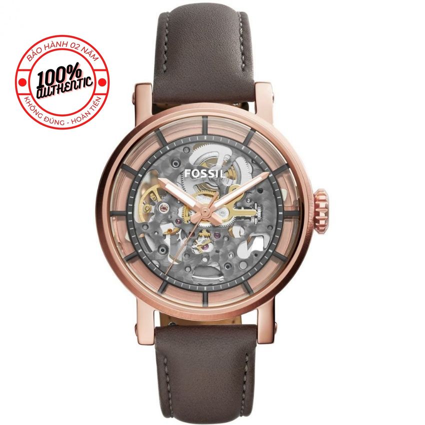 Đồng Hồ Nam Nữ Fossil 38mm ME3089 - Automatic - Dây da - Unisex