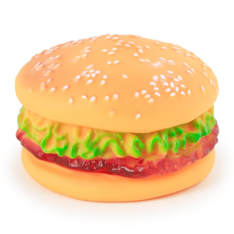 Bánh Hamburger Kêu Bíp Bíp Đồ Chơi Cho Chó Mèo Xả Stress Vui Nhộn
