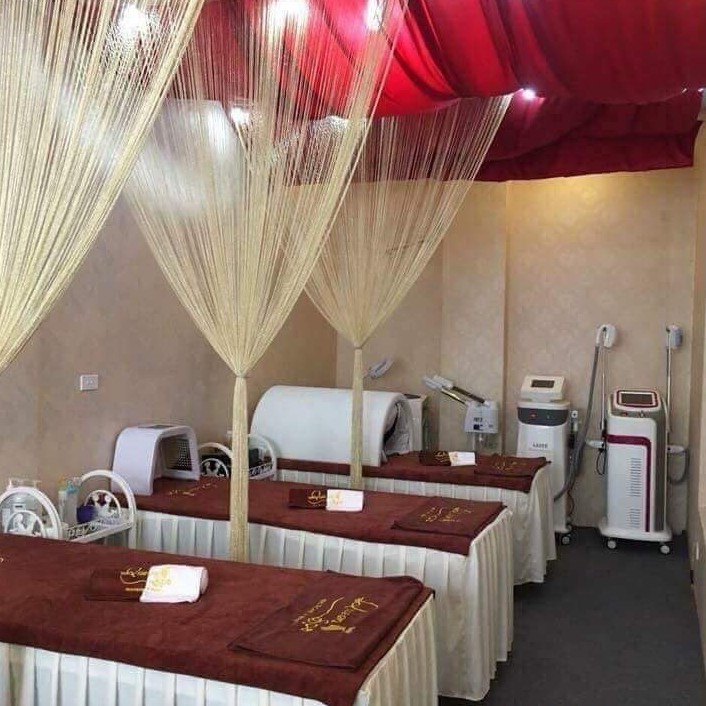 Rèm sợi kim tuyến spa Anh Minh hàng chuẩn loại 1 nặng 1000gr kích thước 3m*3m