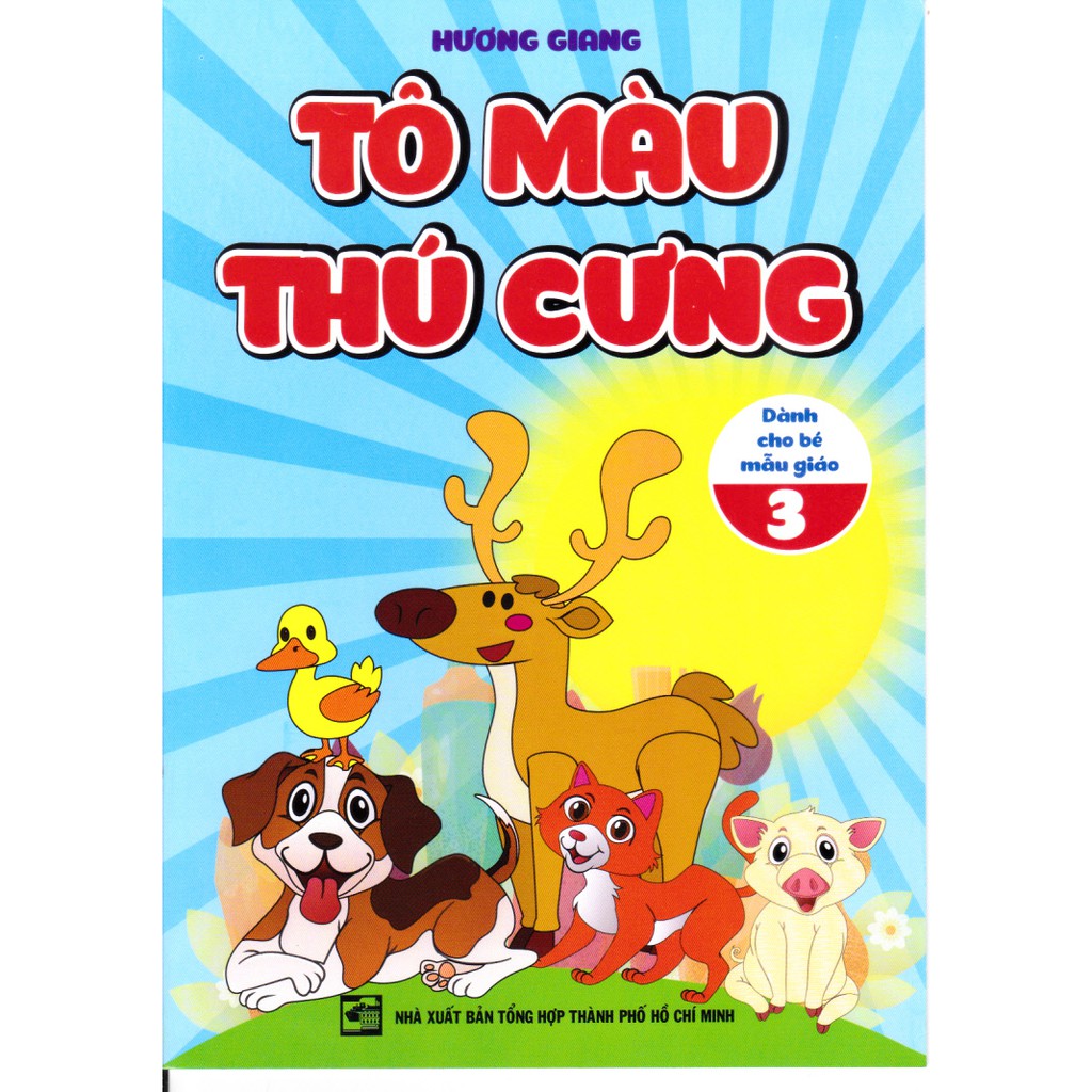 Sách - Bộ Tô màu thú cưng trọn bộ 5 cuốn (Tuỳ chọn kèm màu tô)