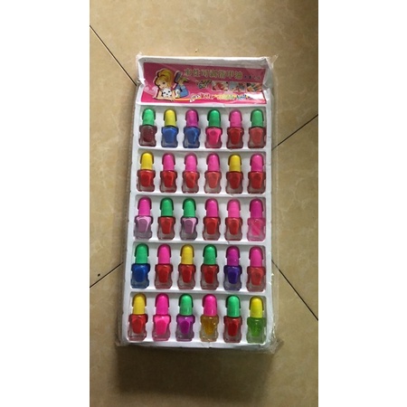 Vỉ 30 lọ Sơn móng nhỏ mini siêu xinh mix đủ màu