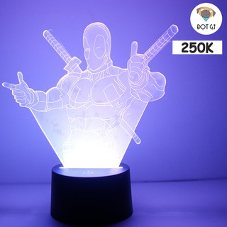 Đèn led3D trang trí Deadpool