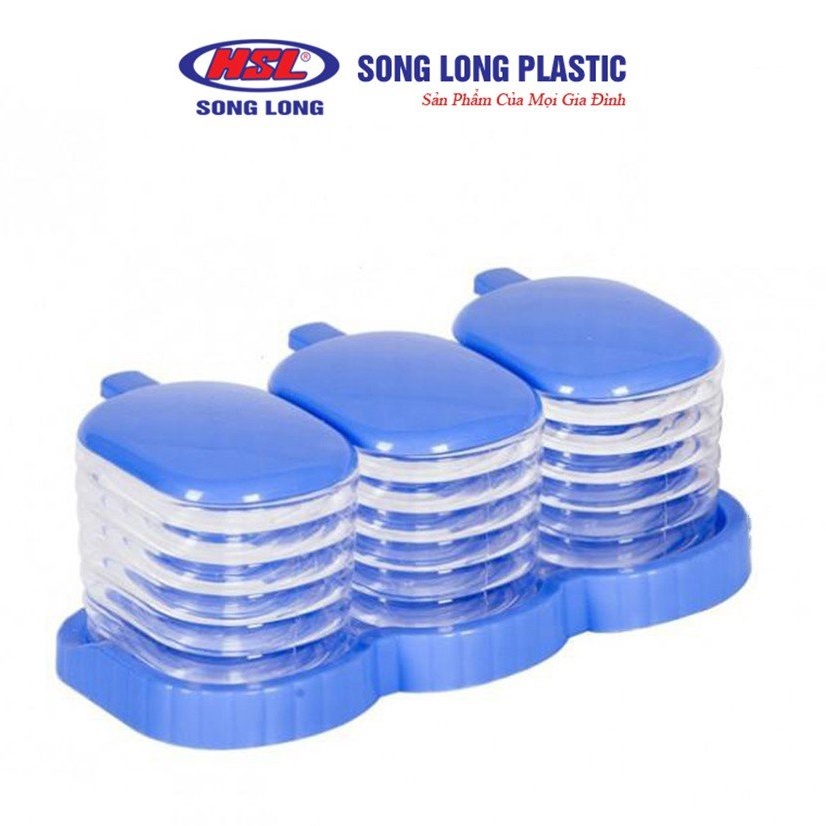 Bộ 3 lọ đựng gia vị Song Long Plastic - 2046
