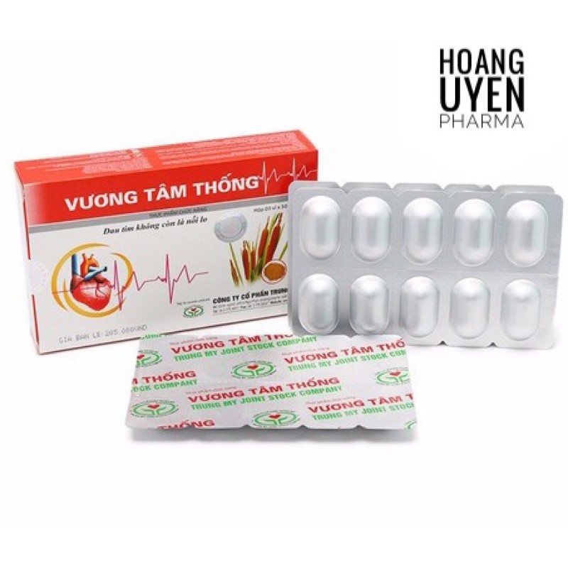 [Tích điểm] Vương Tâm Thống - Hộp 30 viên tăng cường sức khoẻ tim mạch