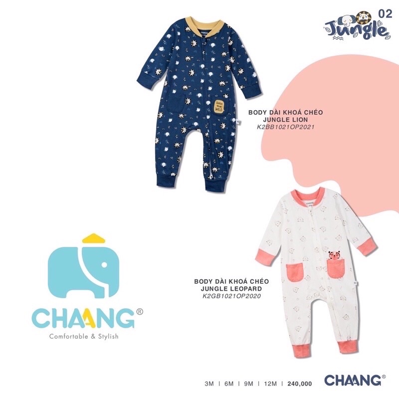 BODY KÉO KHOÁ CHÉO CHANG (0-3m đến 9-12m)