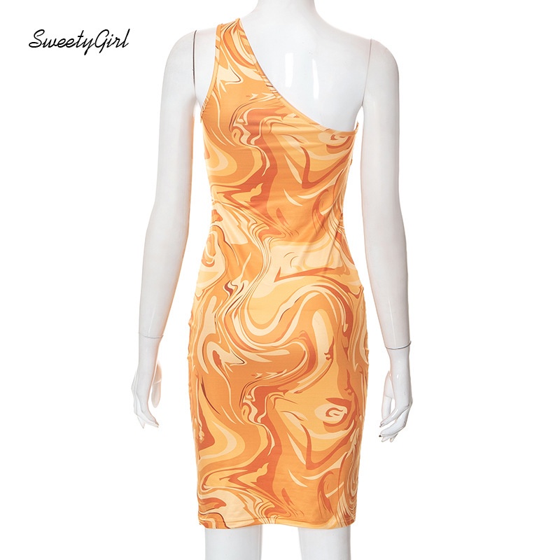 Đầm Midi Sát Nách Ôm Eo In Họa Tiết Nhiều Màu Sắc Thời Trang 2022 Cho Nữ