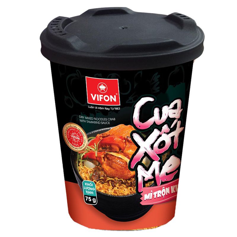 Mì Trộn Khô Cua Xốt Me Ly 75G