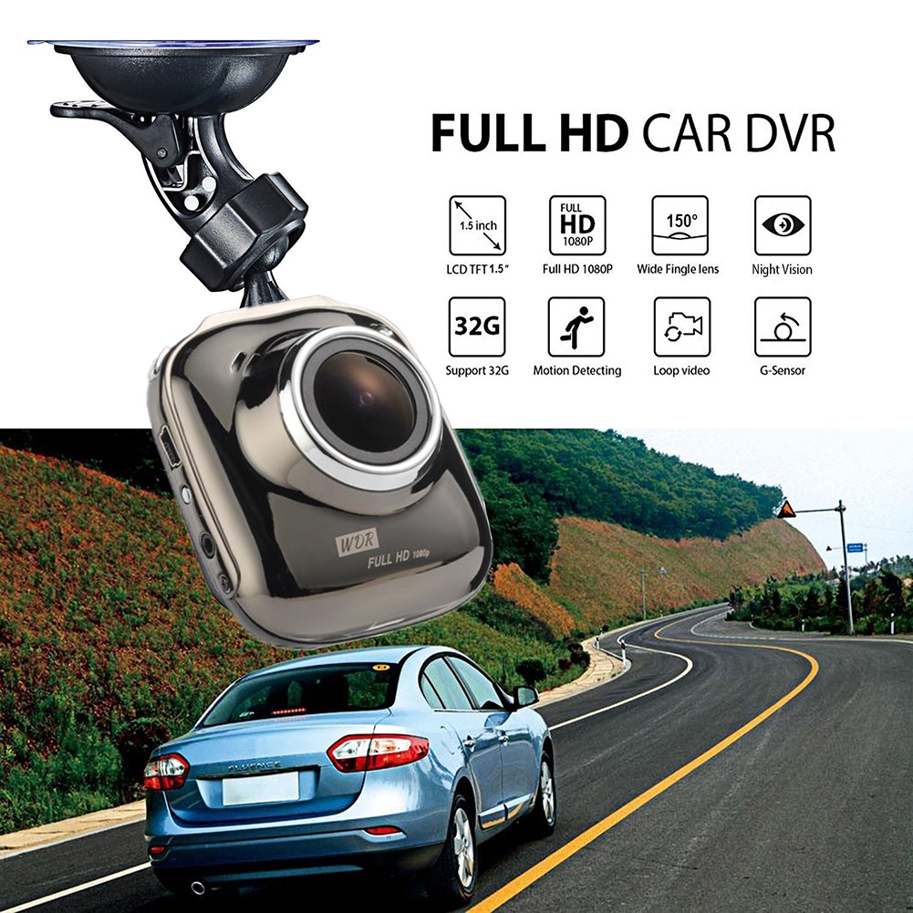 Bộ sản phẩm máy quay hành trình HD có chức năng quay trong đêm 24 tiếng góc rộng 170 độ dùng cho xe hơi kèm phụ kiện | BigBuy360 - bigbuy360.vn
