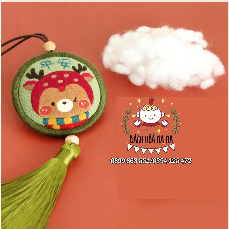 DIY Túi Thơm Họa Tiết Thêu Thủ Công Xinh Xắn Giải trí TÌNH YÊU/ THÊU CẶP ĐỒI TÌNH BẠN - BÁCH HÓA NA NA