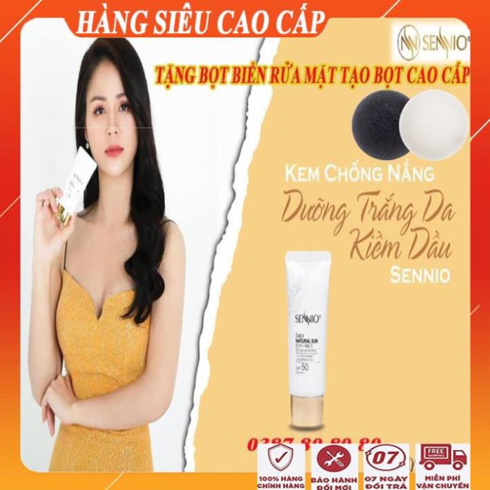 [HÀNG SIÊU CẤP 6 IN 1] Kem chống nắng kềm dầu nâng tông da sennio/Kem chống nắng tốt cao cấp đa năng hàn quốc