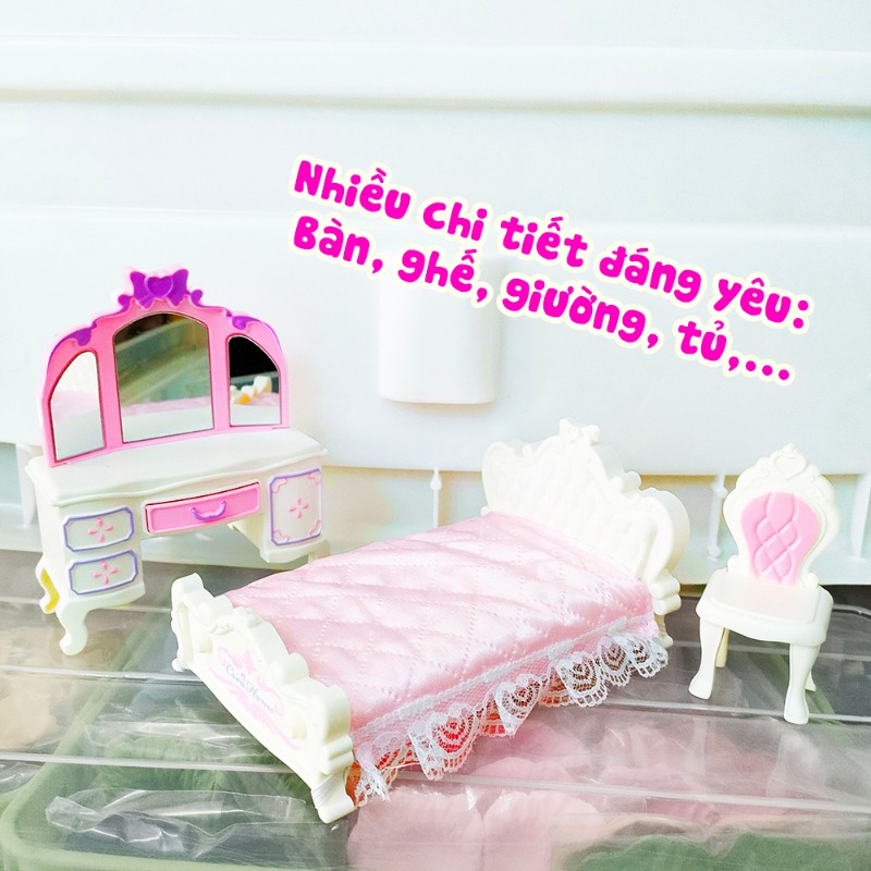 Hộp Đồ Chơi Nhà Hello Kitty Trang Trí Nhà Cửa